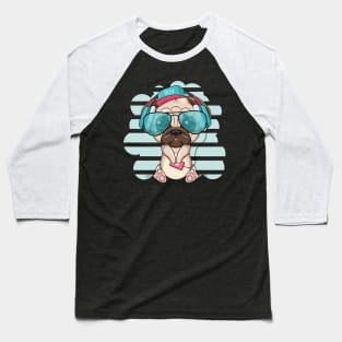 Cute little Pug Dog Baseball T-Shirt